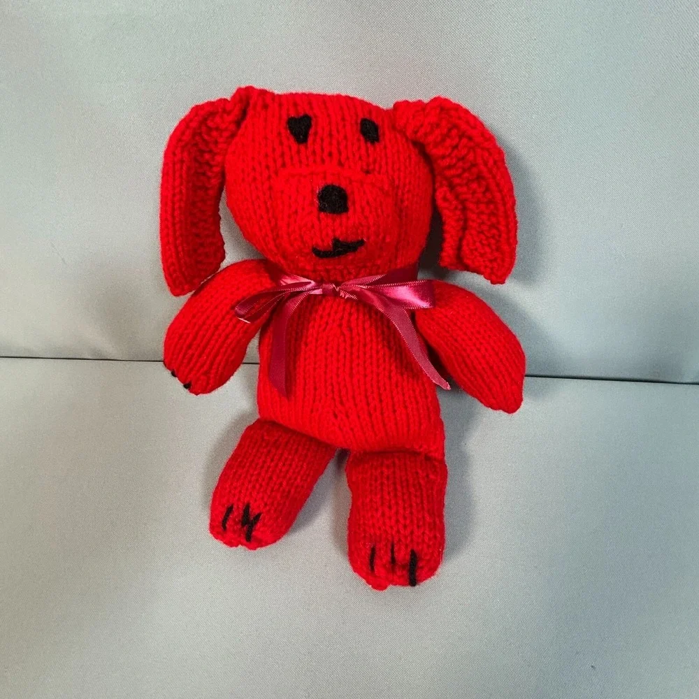 Handmade Crochet Lot of 4 Animals Dolls Toys - Bear, Mermaid, Rabbit, Armadillo‎